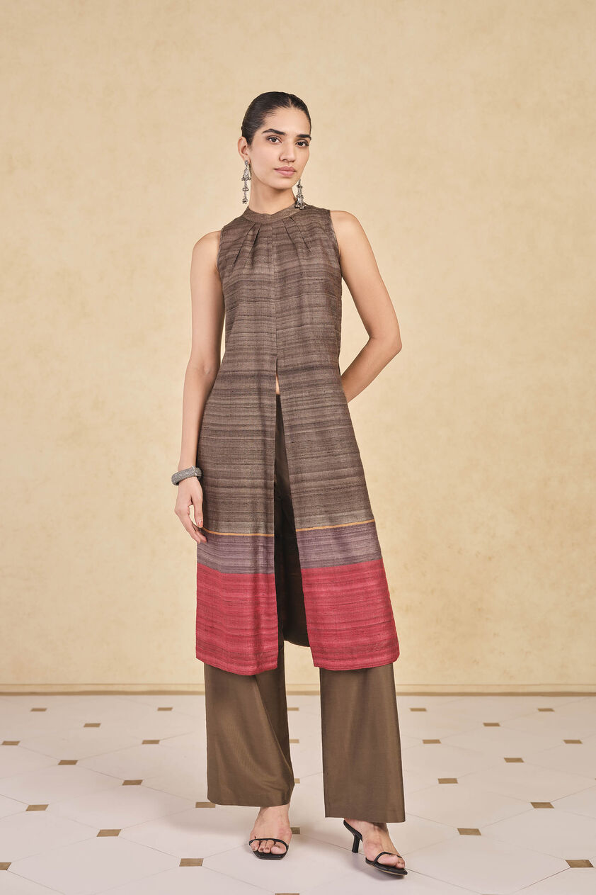 Zella Silk Co-ord - Brown, Brown, image 1
